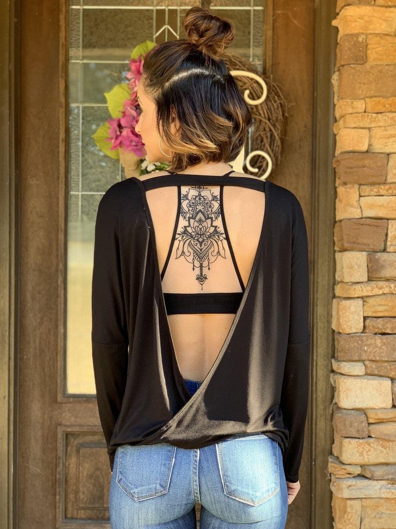 Tattoo Bralette (Black) – Sunday's Best Boutique