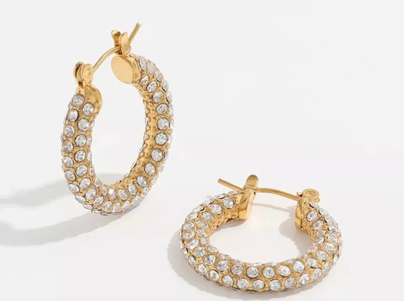 Goldie Diamond Hoops