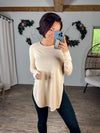 Comfy on the Run Pullover (Light Tan)