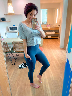 Universal Pocket Leggings (Blue-Grey)