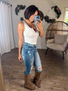 All About The Basics Bodysuit (Bone)