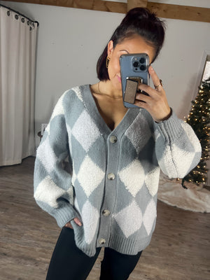Cuddle Me Diamond Up Cardigan