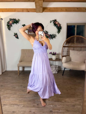 Freedom Bralette Maxi Dress (Lavender)