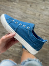 Paint the Town Blue Slip On Sneakers