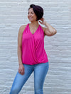 Wrapped in Love Top (Hot Pink)