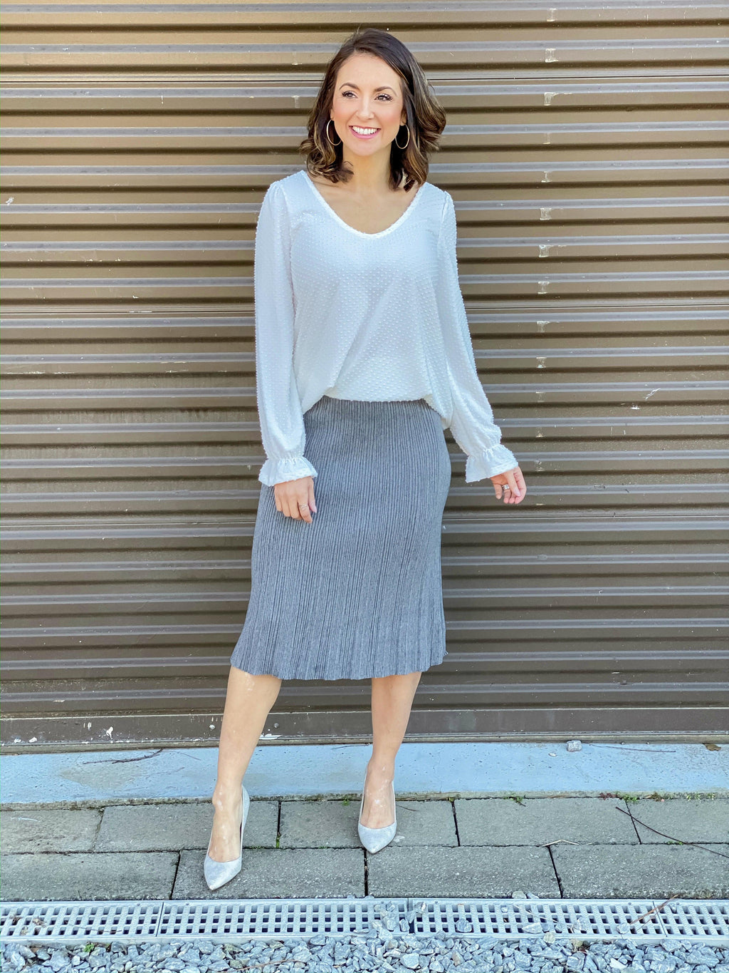 In Charge Midi Skirt
