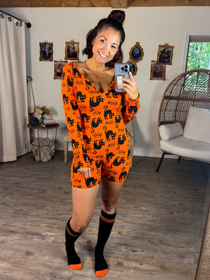 Boo Romper W/Socks