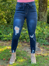 Let’s Do This Jean Jogger (Dark Wash Distressed)