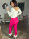 Feel The Stretch Pants (Fuchsia)