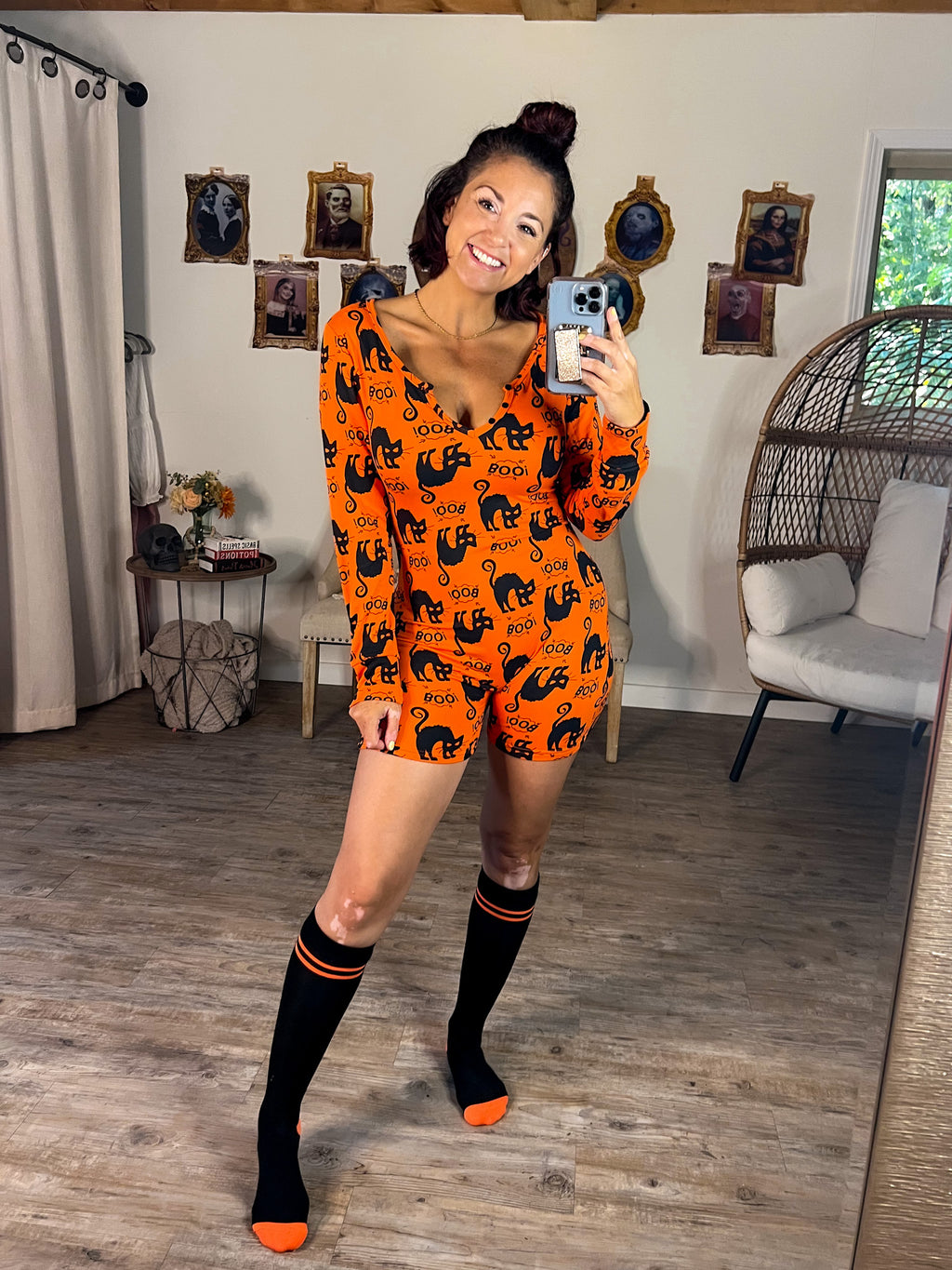 Boo Romper W/Socks