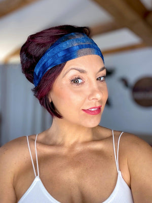 Tie Dye Ruched Head Band