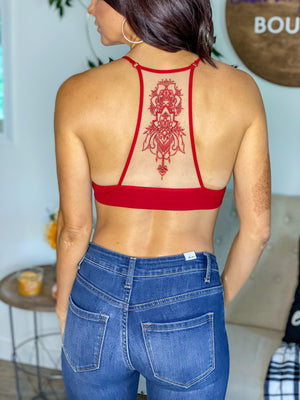Tattoo Bralette Plus (Red)