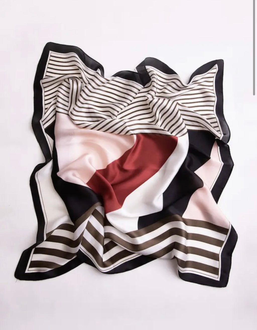 Satin Color Block Bandana