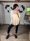 Comfy on the Run Pullover (Light Tan)