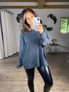 On The Go Pullover (Heathered Black)