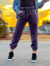 No Worries Mineral Joggers (Blackberry)