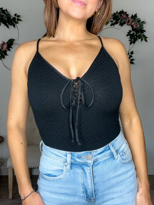In Charge Embossed Bodysuit