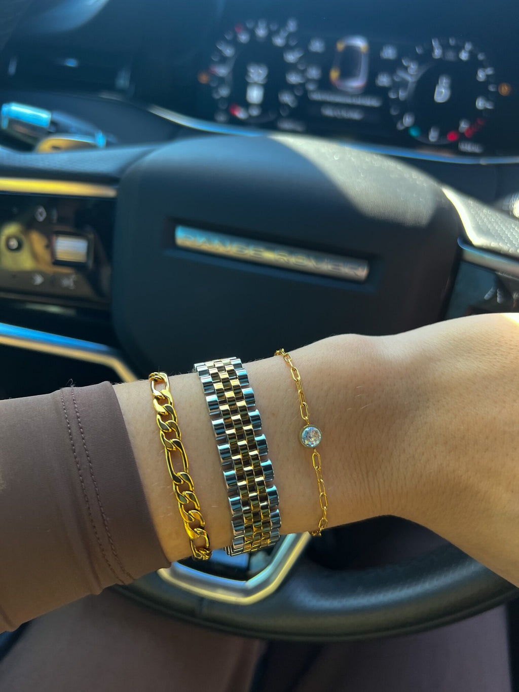 Thicker 2 Toned Rolly Bracelet